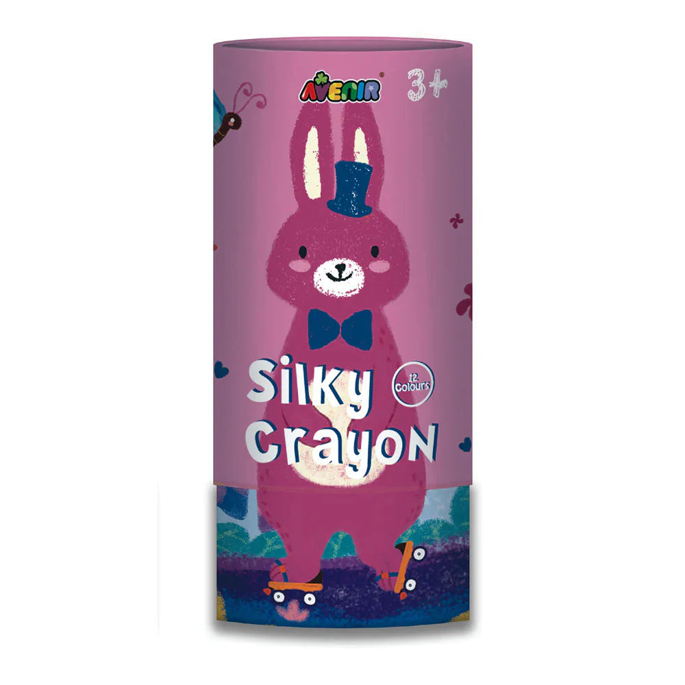 Avenir Silky Crayon -12 Colours-Arts & Crafts-Avenir-Toycra