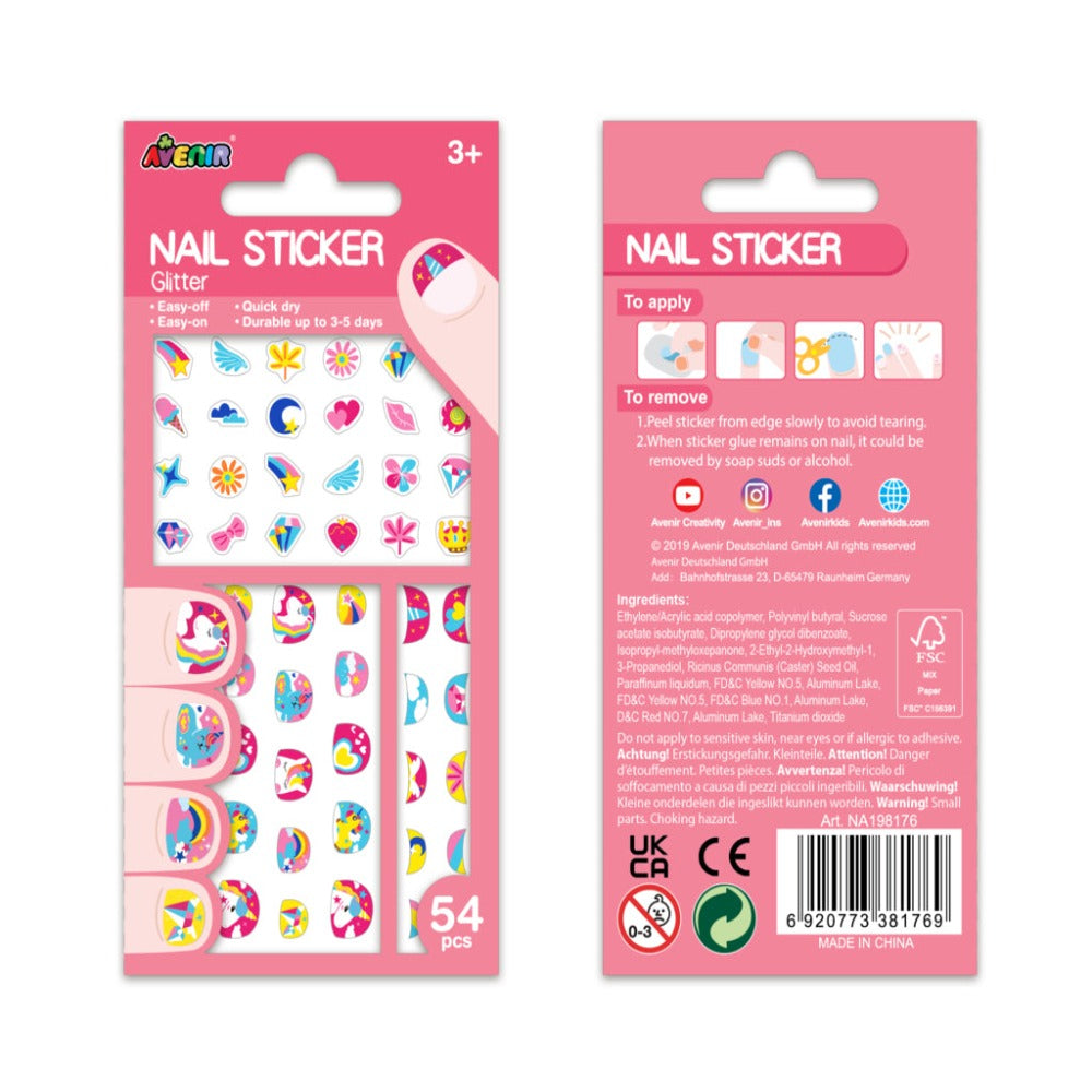 Avenir Small Nail Stickers-Arts & Crafts-Avenir-Toycra