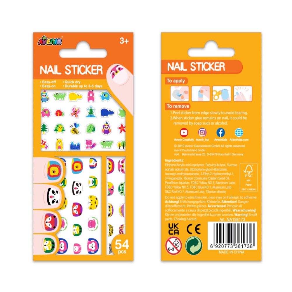 Avenir Small Nail Stickers-Arts & Crafts-Avenir-Toycra