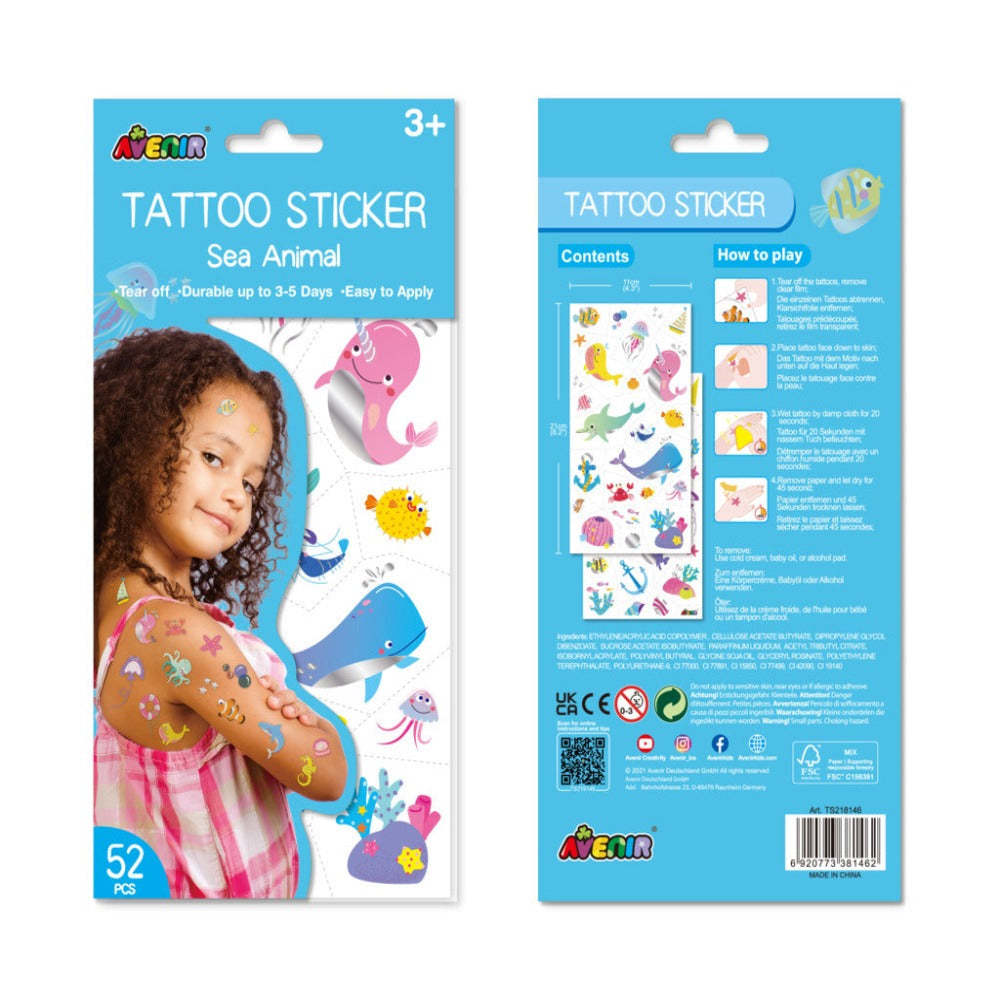 Avenir Tattoo Sticker-Arts & Crafts-Avenir-Toycra