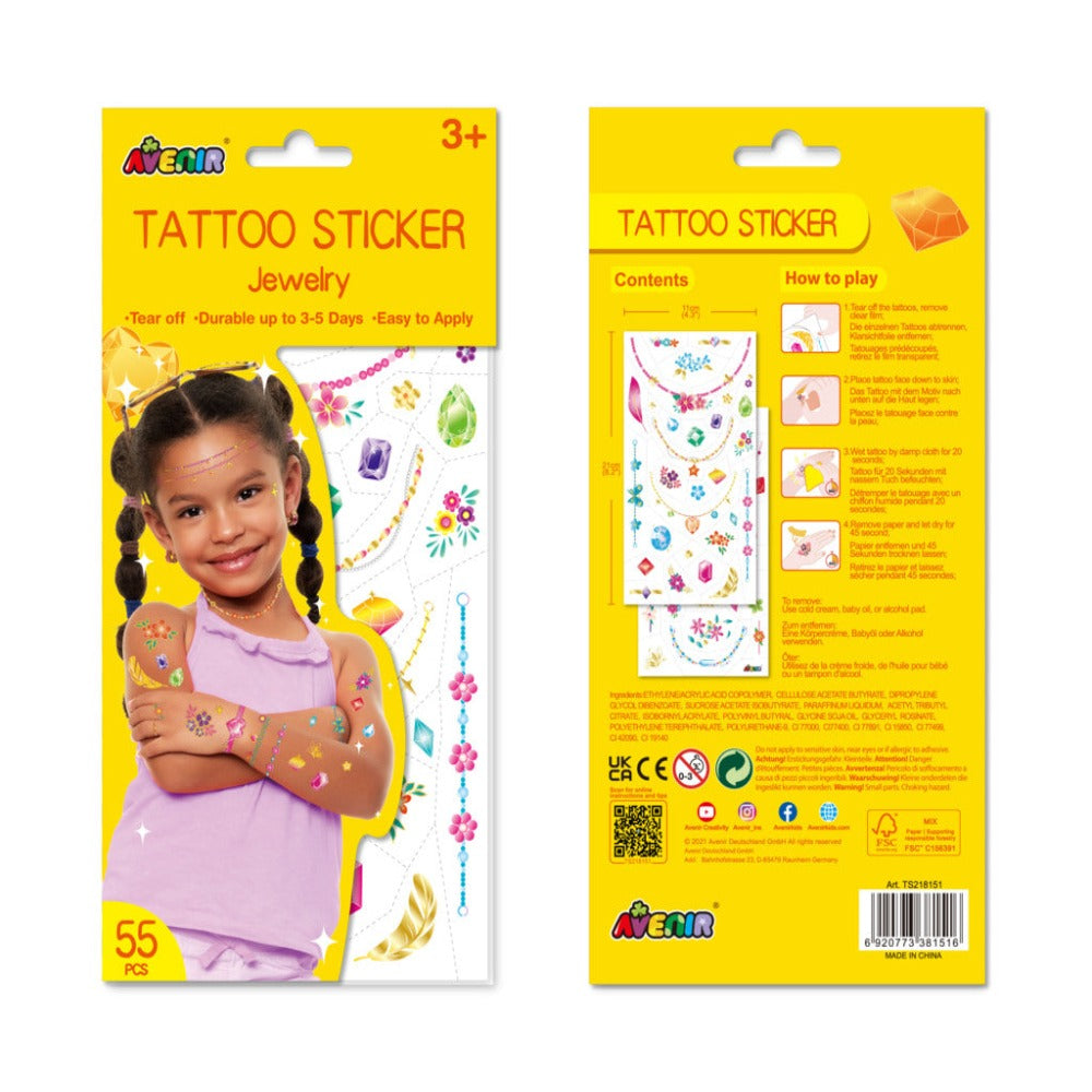 Avenir Tattoo Sticker-Arts & Crafts-Avenir-Toycra