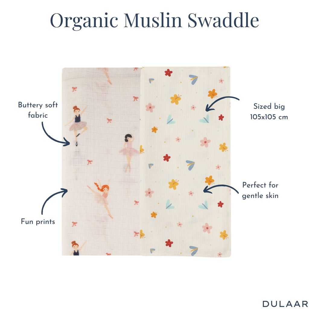 Organic Muslin Swaddle (Set of 2)