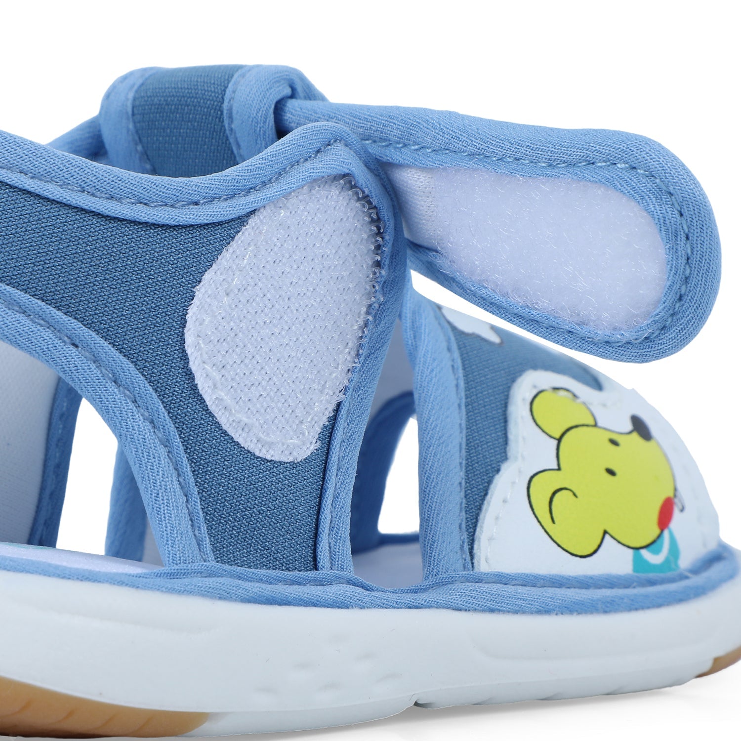 Baby Moo Rainbow Chu-Chu Sound Breathable Anti-Skid Sandals - Blue - Baby Moo