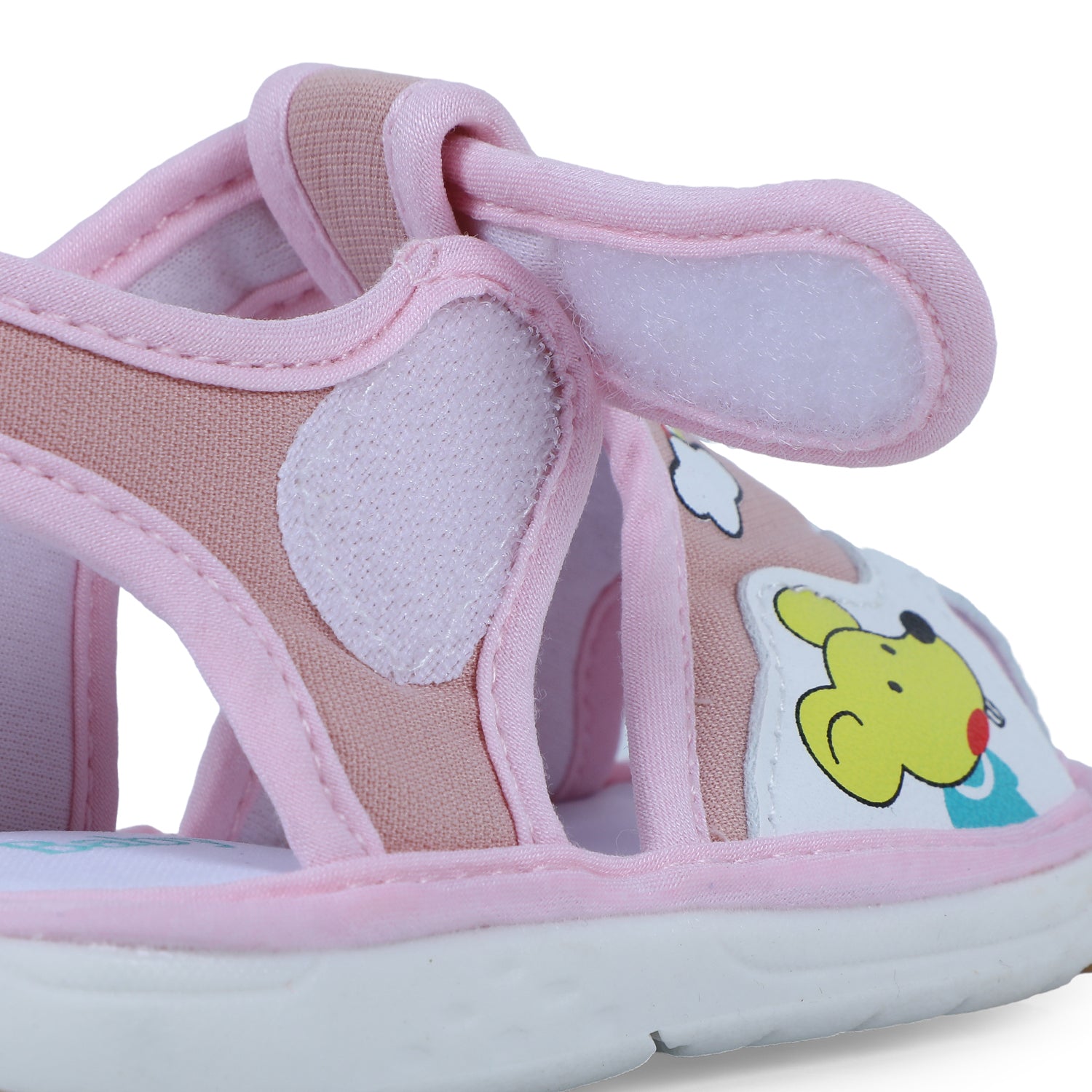 Baby Moo Rainbow Chu-Chu Sound Breathable Anti-Skid Sandals - Pink - Baby Moo