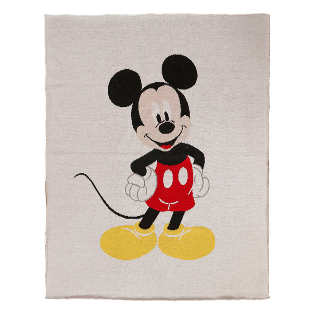 The White Cradle Disney Mickey Mouse Kids/Infant Blanket - Super Soft Plush Baby Blanket - 100x80 cm