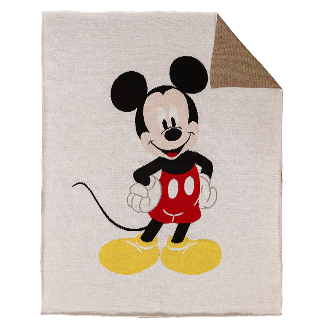 The White Cradle Disney Mickey Mouse Kids/Infant Blanket - Super Soft Plush Baby Blanket - 100x80 cm