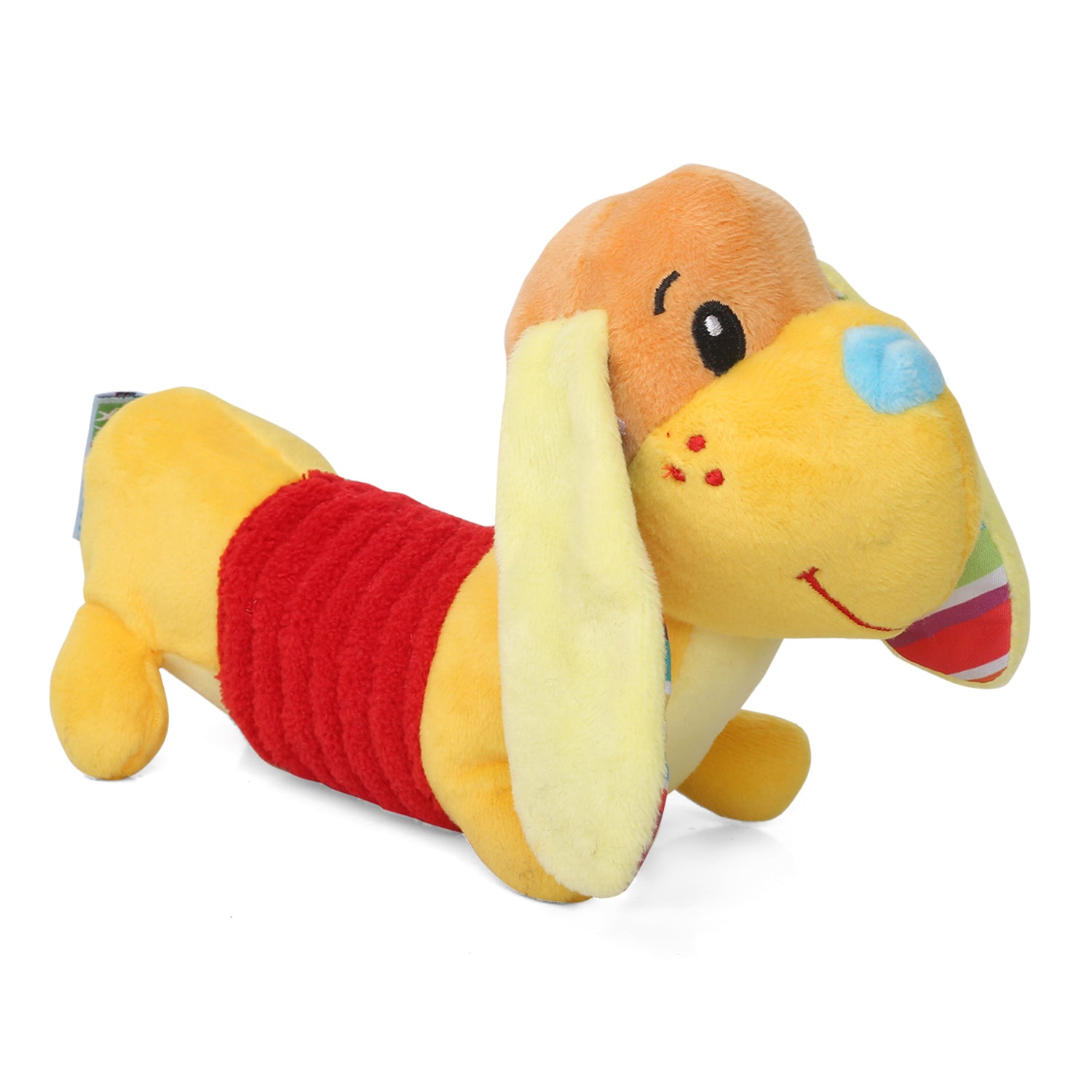 Baby Moo Puppy Yellow Soft Rattle Toy