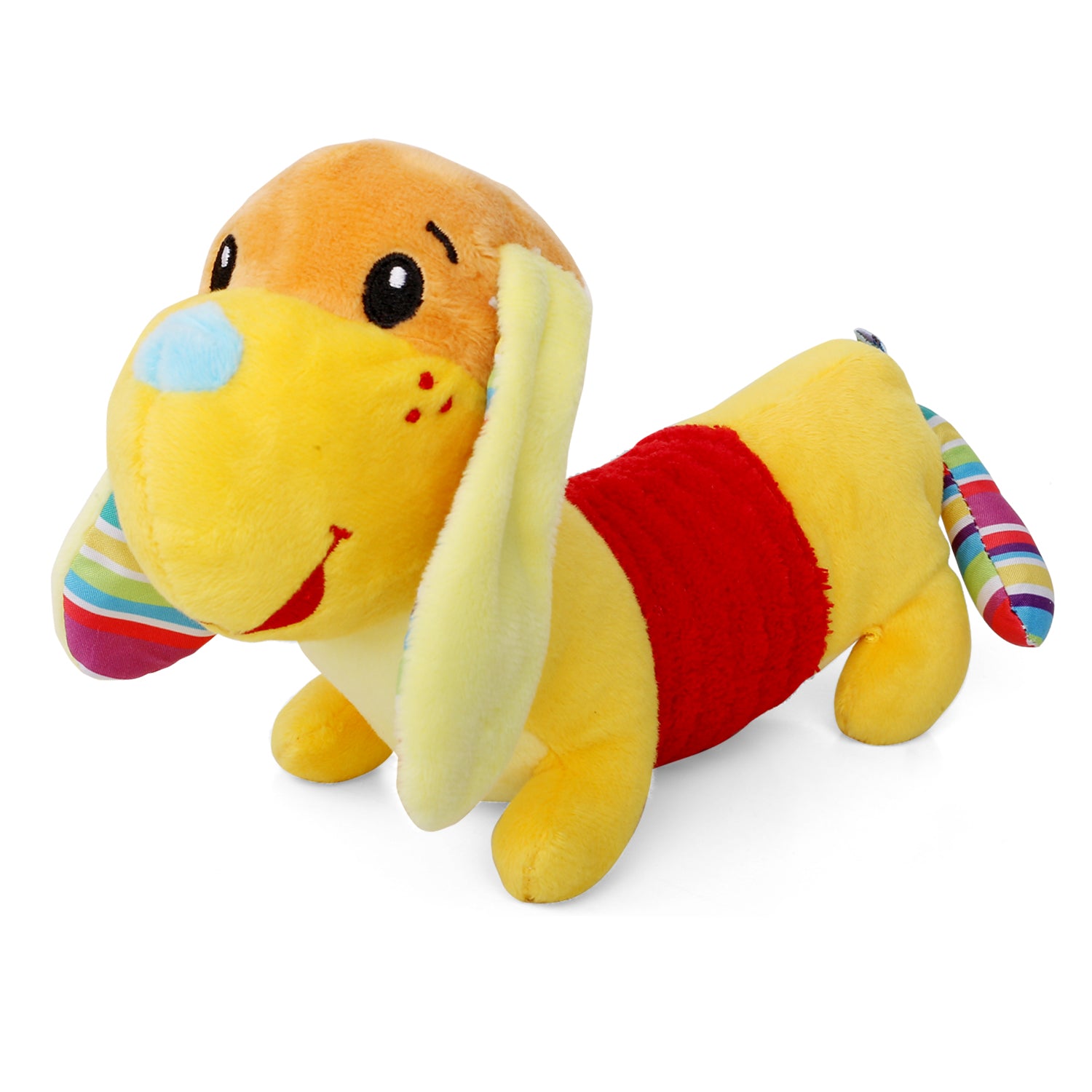 Baby Moo Puppy Yellow Soft Rattle Toy