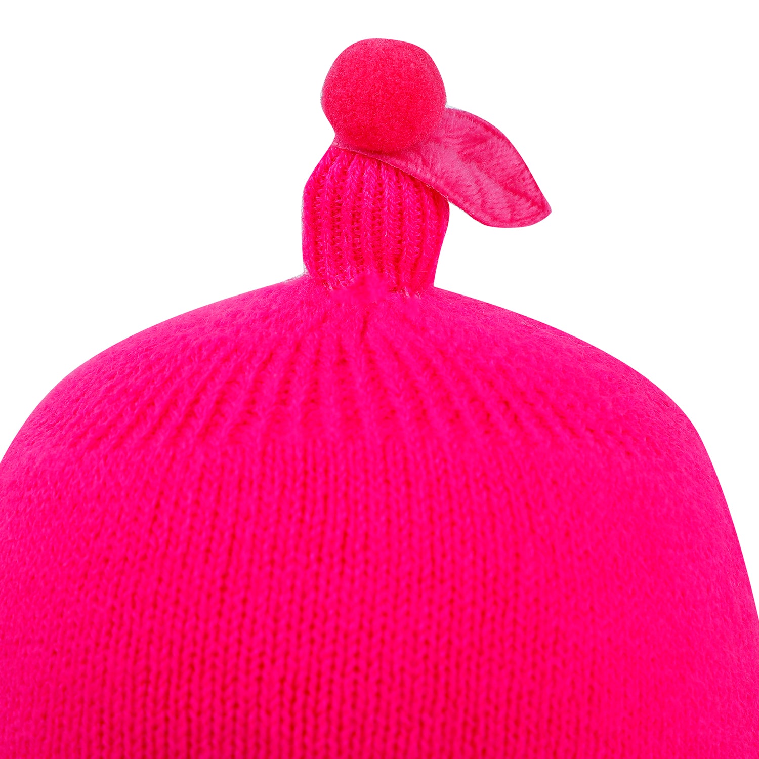 Baby Moo Star Breathable Beanie Warm Knitted Woollen Cap - Magenta