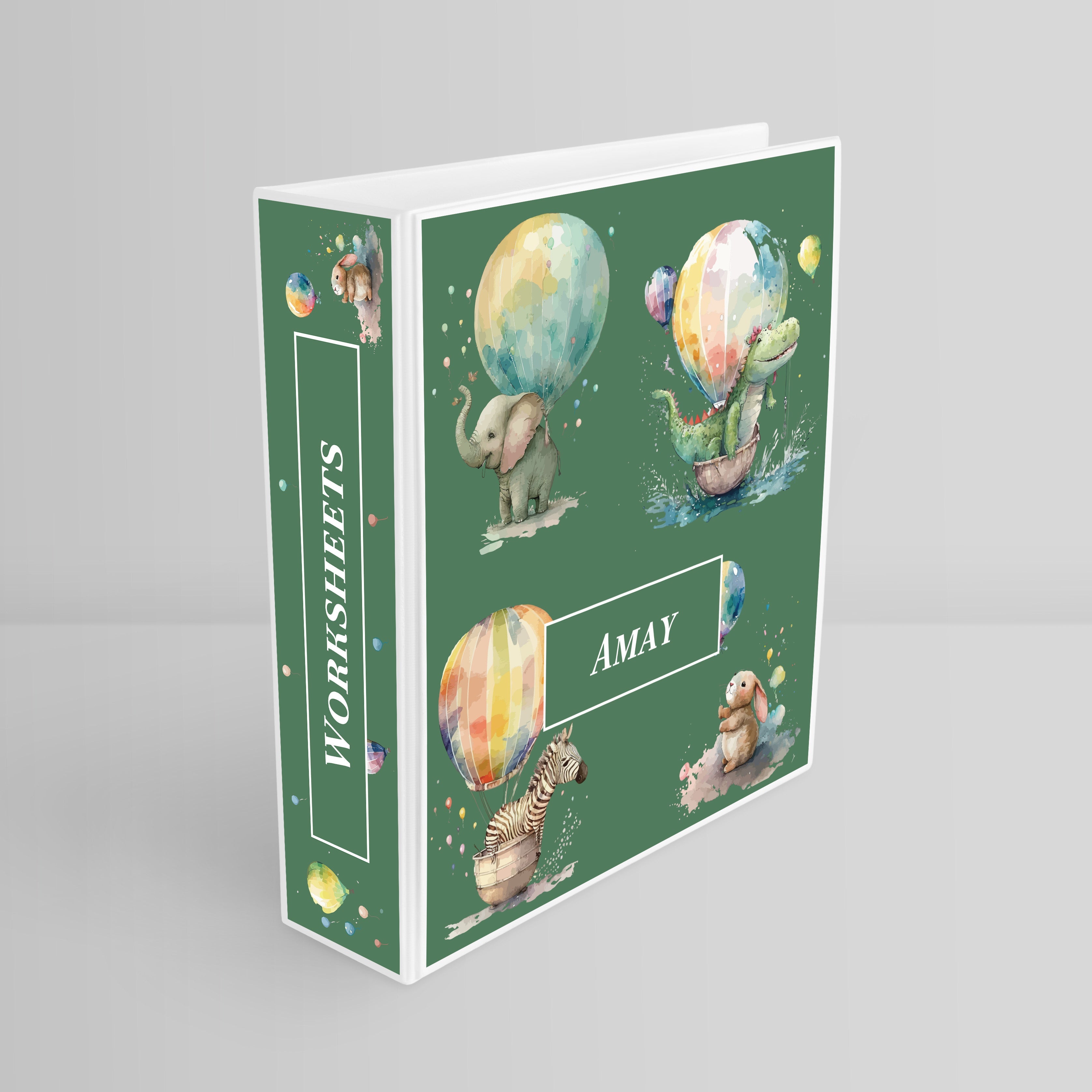 Balloon Safari Binder File (kids)