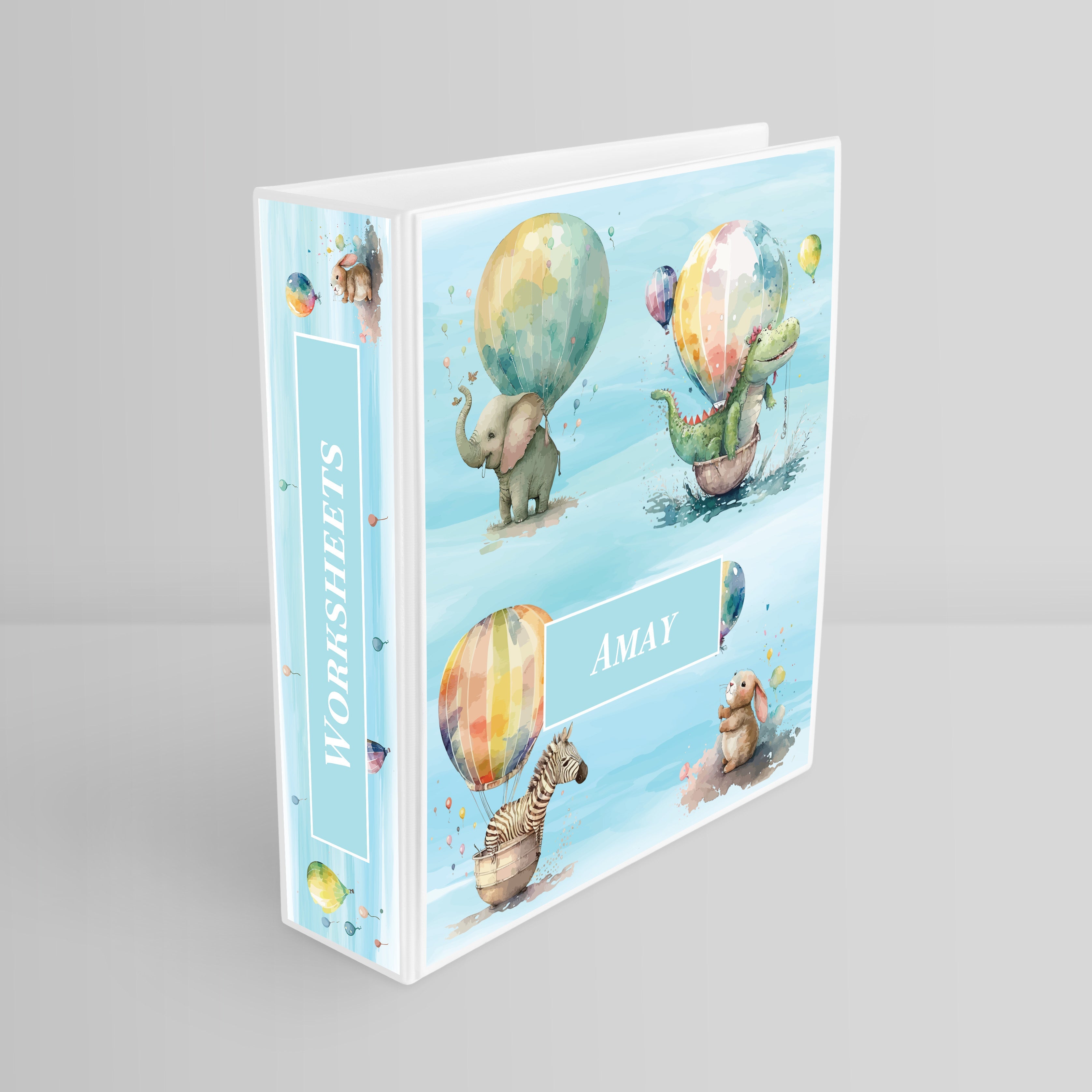 Balloon Safari Binder File (kids)