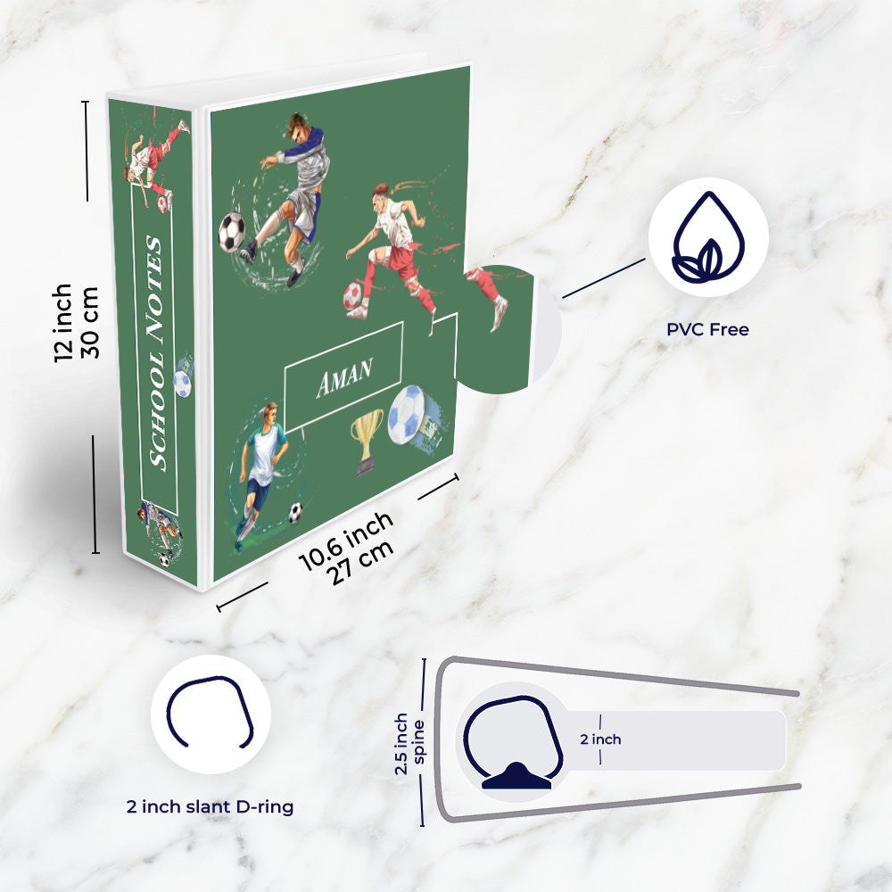 Football Fever Binder File (kids)