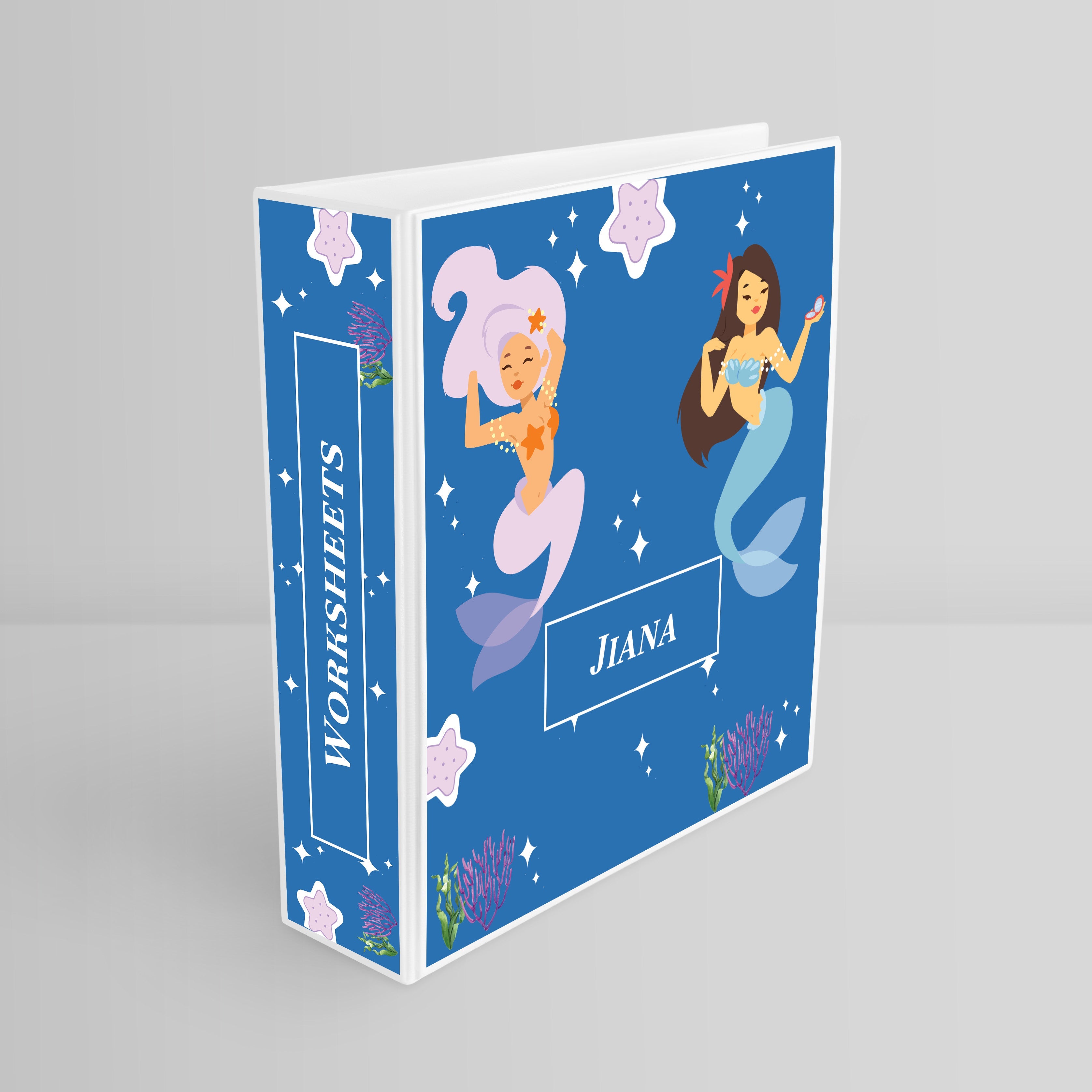 Sassy Mermaid Binder File (kids)