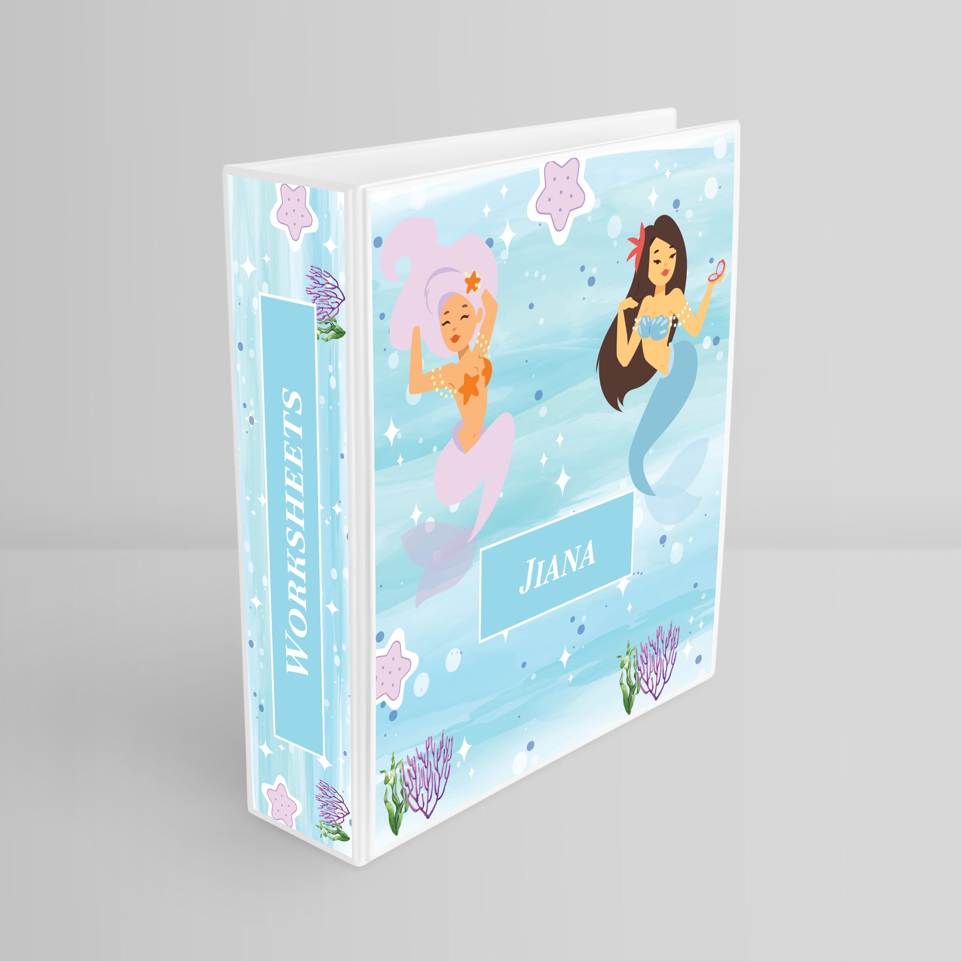 Sassy Mermaid Binder File (kids)