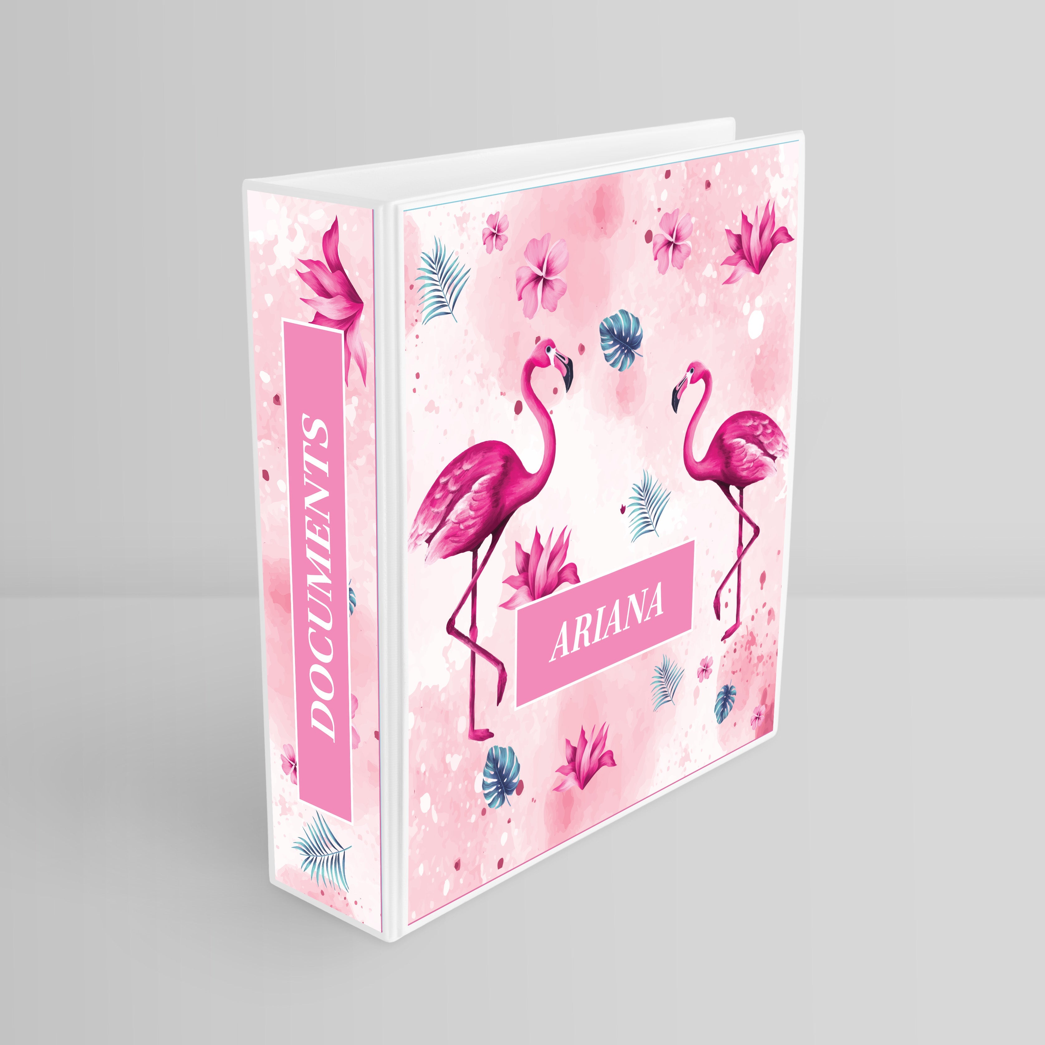 Flamingo Fiesta Binder File (kids)