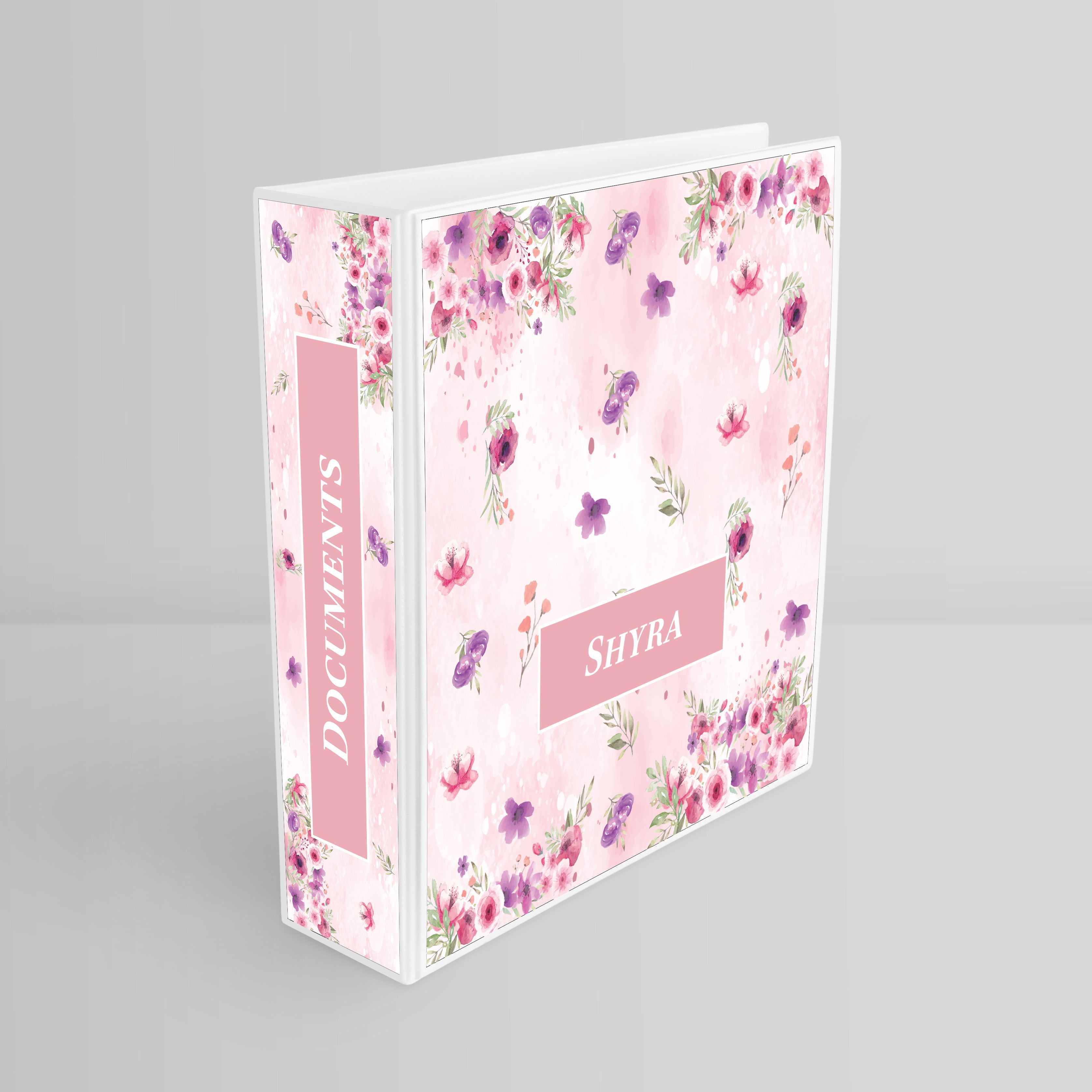 Floral Fiesta Binder File (kids)