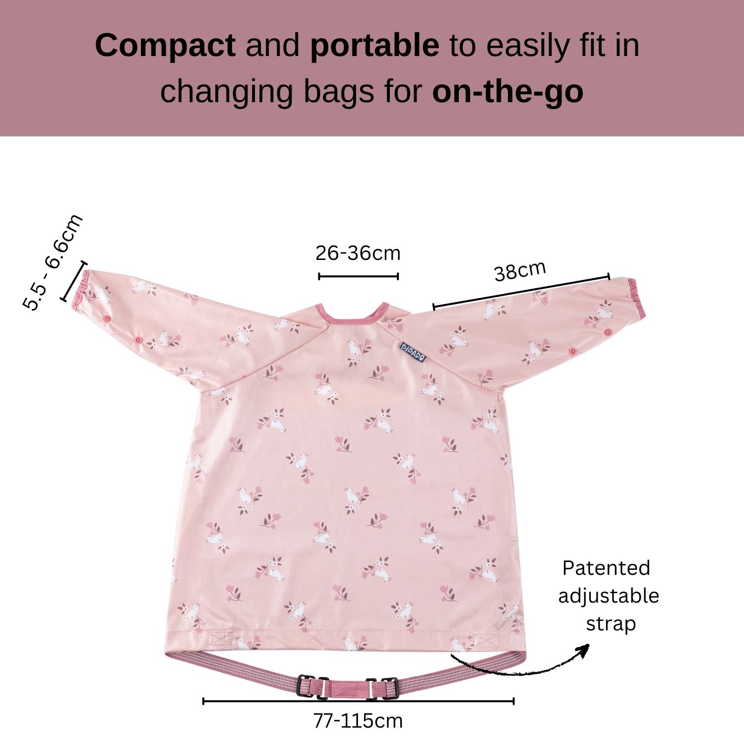 Bibado Long Sleeve Coverall Weaning Bib Curious Cottontails