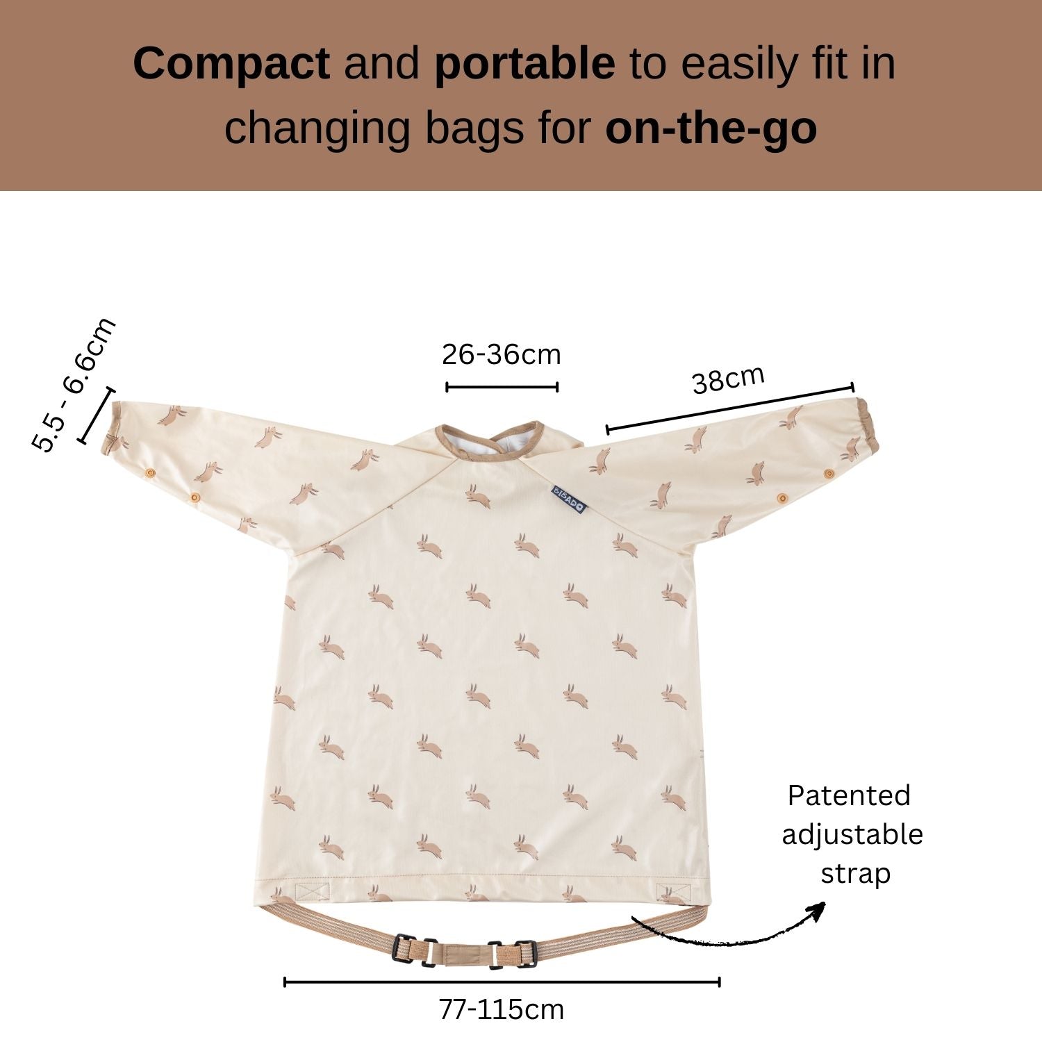 Bibado Long Sleeve Coverall Weaning Bib  Happy Hares