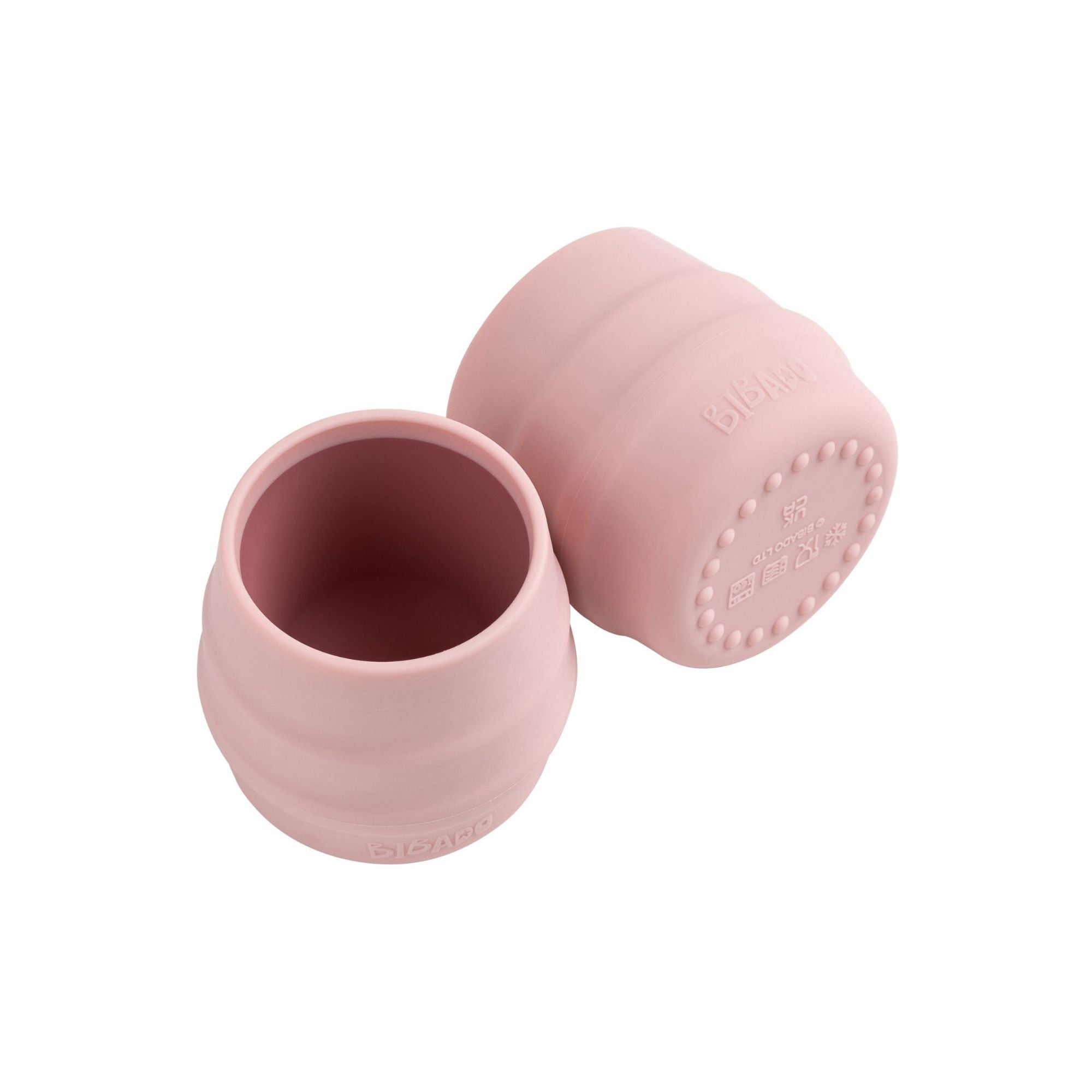 BiBaDo Sippit™- Anti-Slip Silicone Open Drinking Cup - Blush - For Infants- Pack of 2