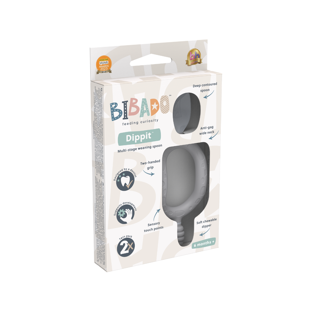 Bibado Dippit™ Multi stage Baby Weaning Spoon and Dipper Mint - Pack of 2