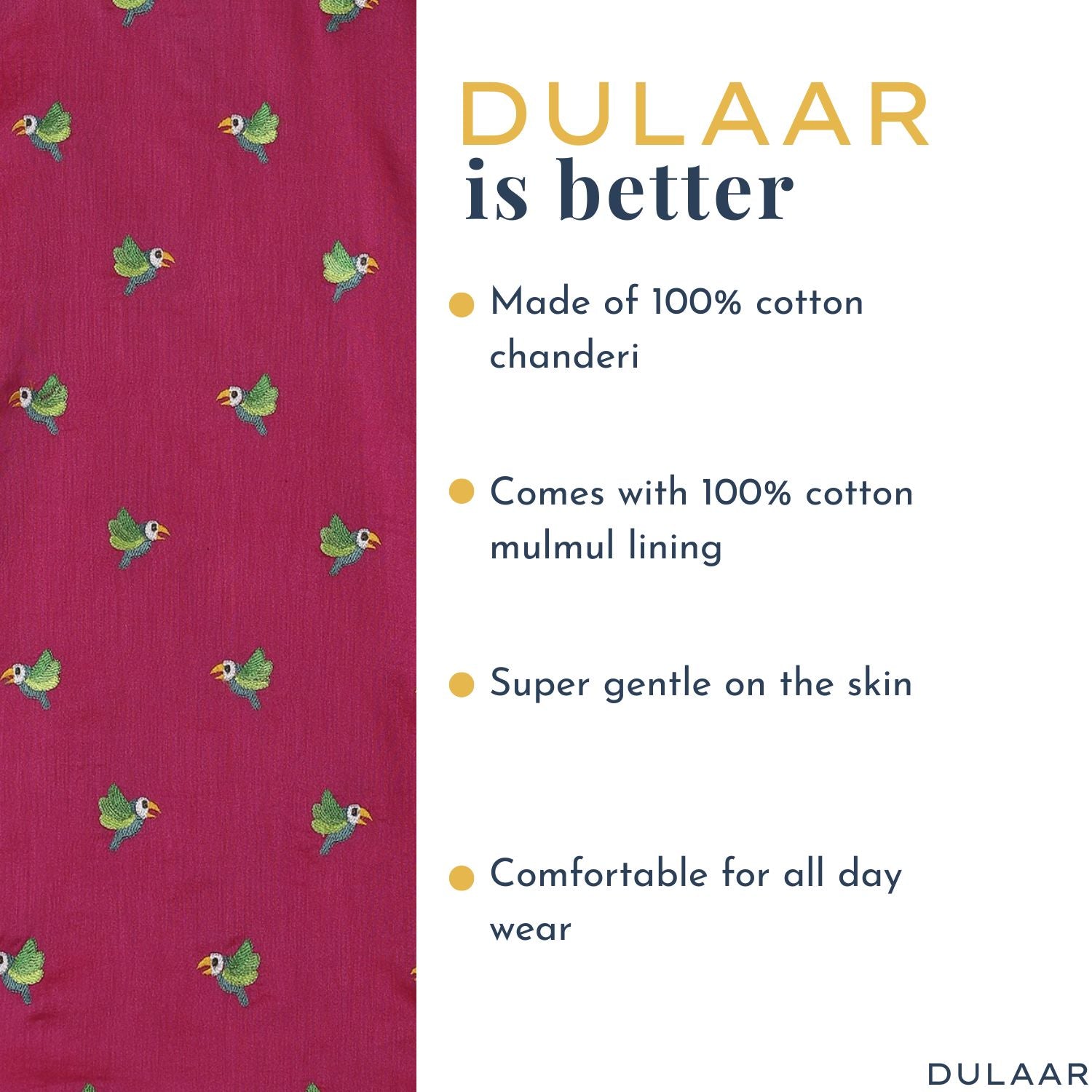 Chanderi Kurta Pyjama Set | Embroidered