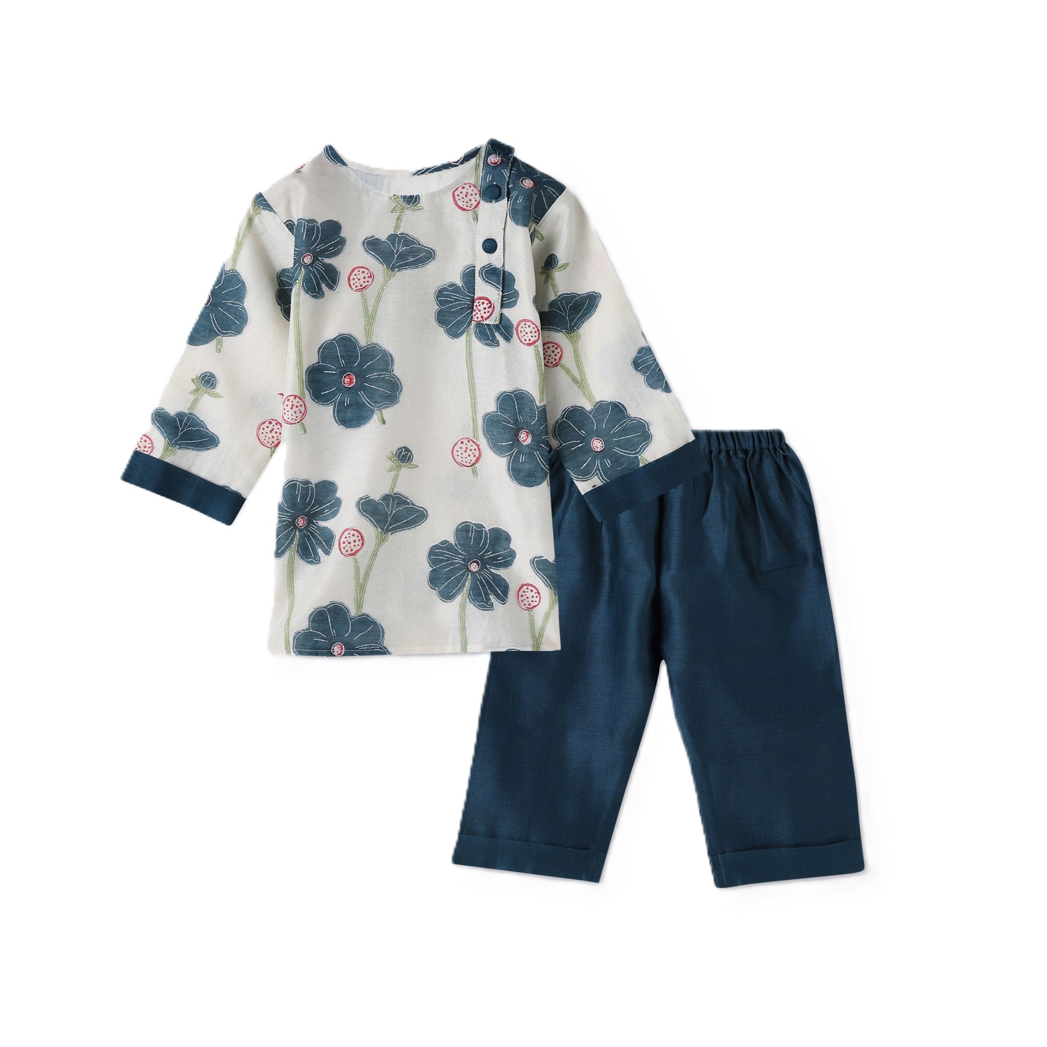 Chanderi Kurta Pyjama Set