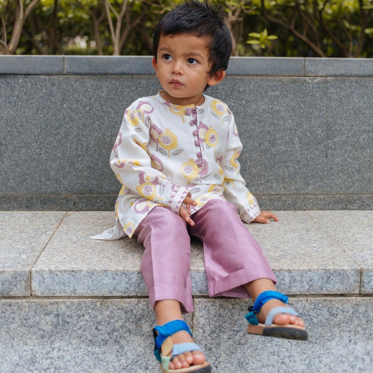Chanderi Kurta Pyjama Set