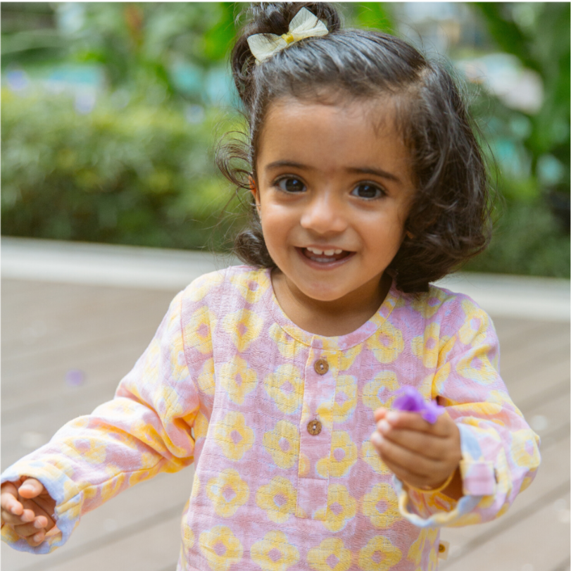 Chanderi Kurta Pyjama Set