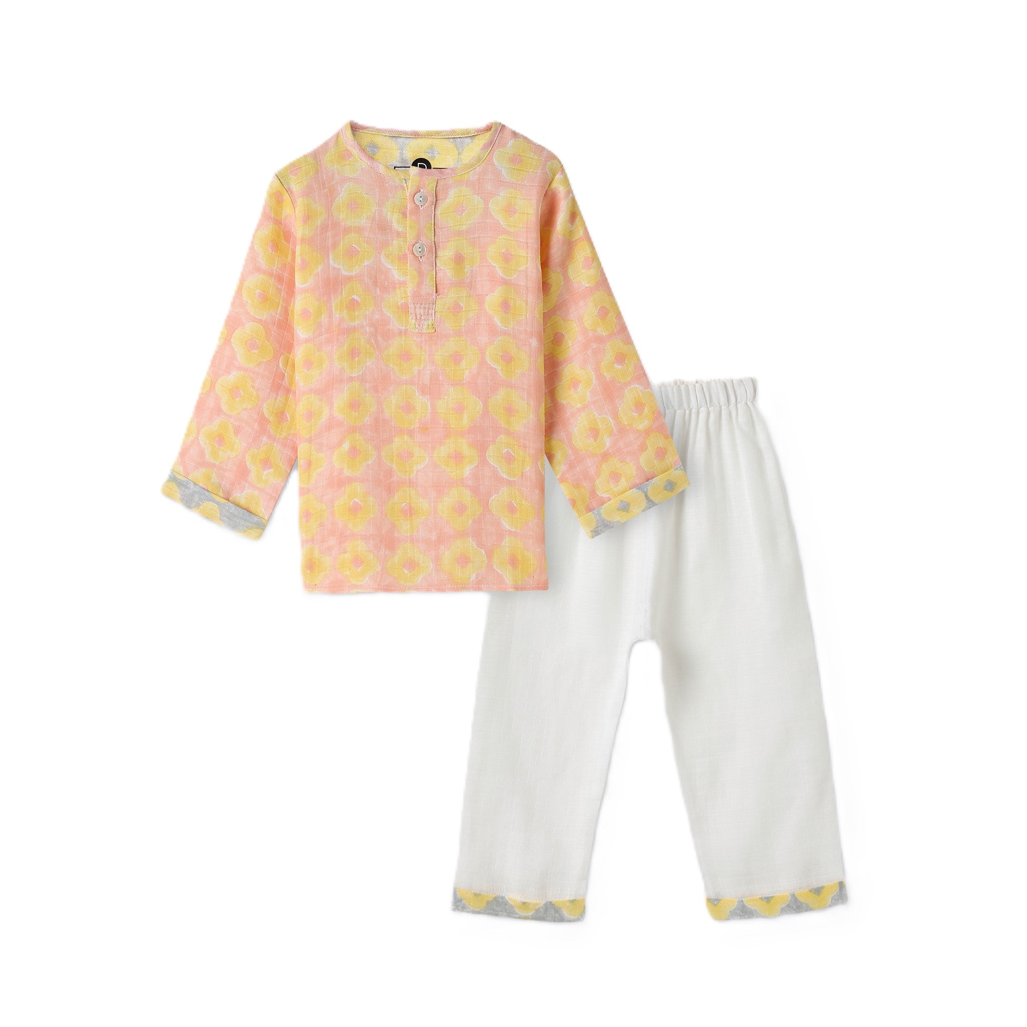 Chanderi Kurta Pyjama Set