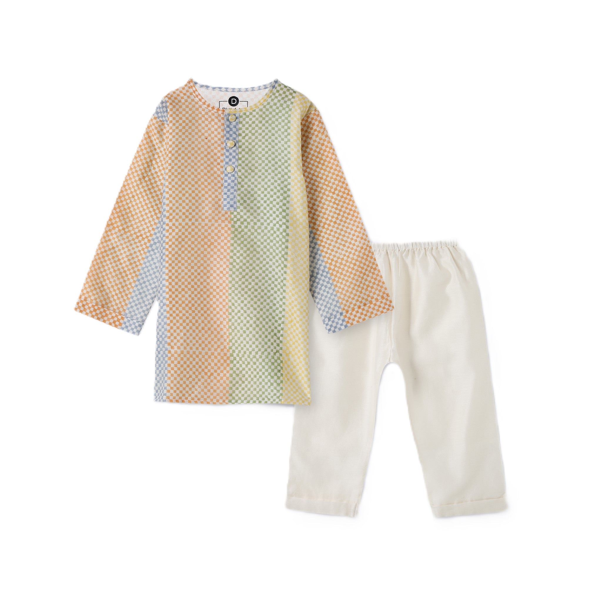 Chanderi Kurta Pyjama Set