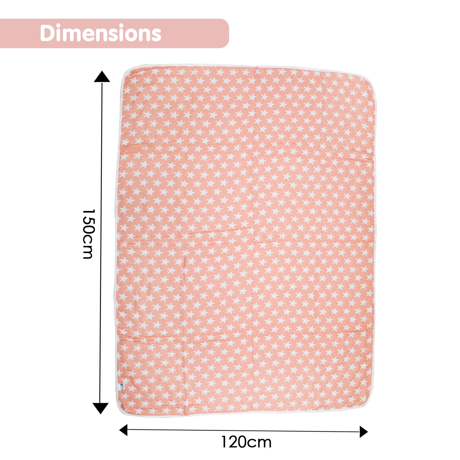 Your Star Is Born Peach Muslin Blanket