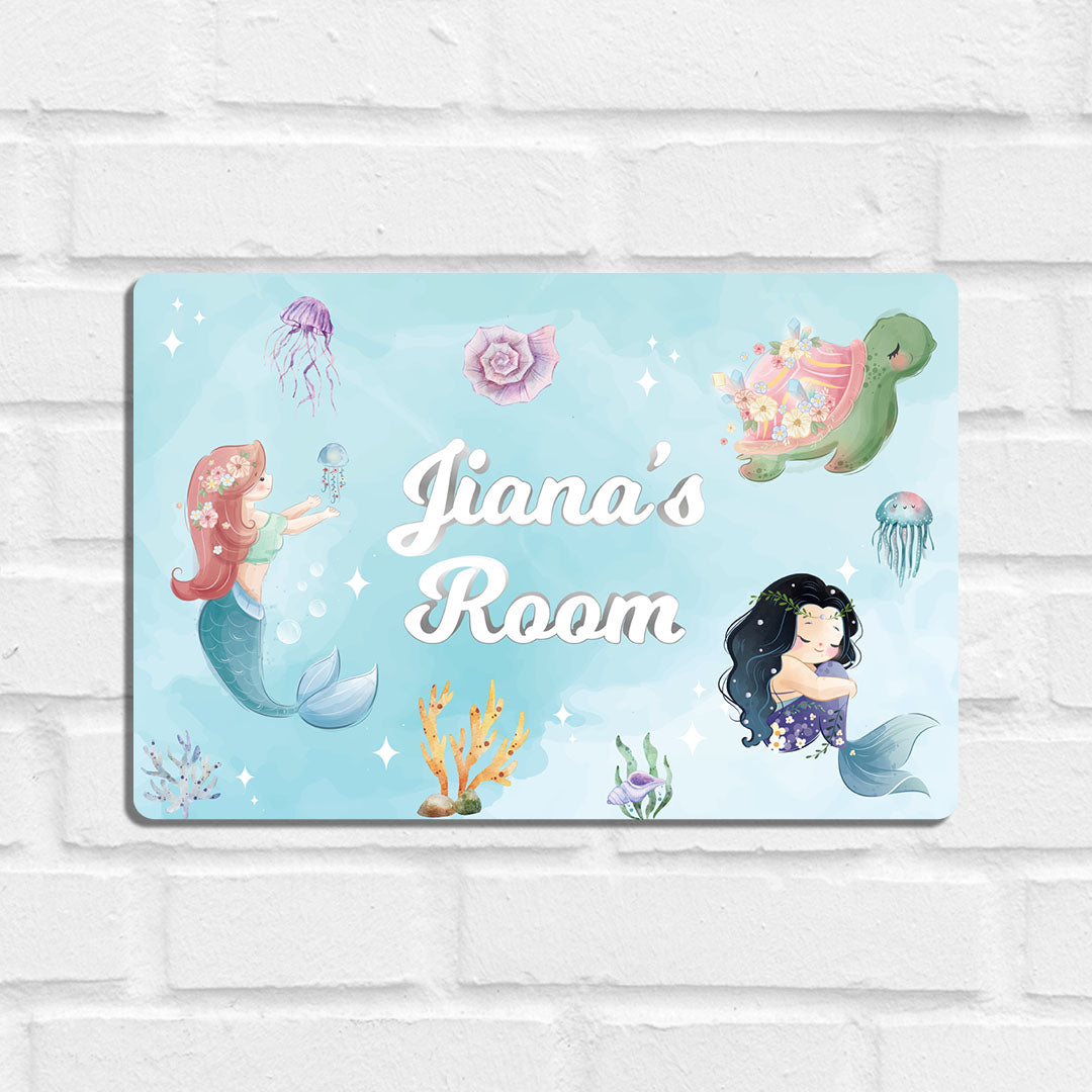 Mermaid Magic Name Plate (Standard) (kids)