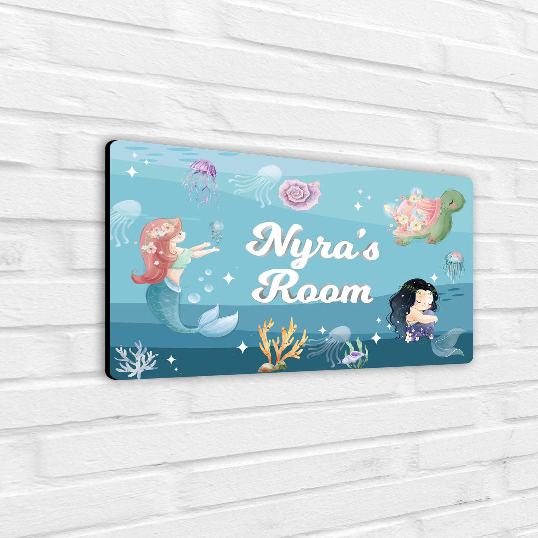 Mermaid Magic Name Plate (Standard) (kids)