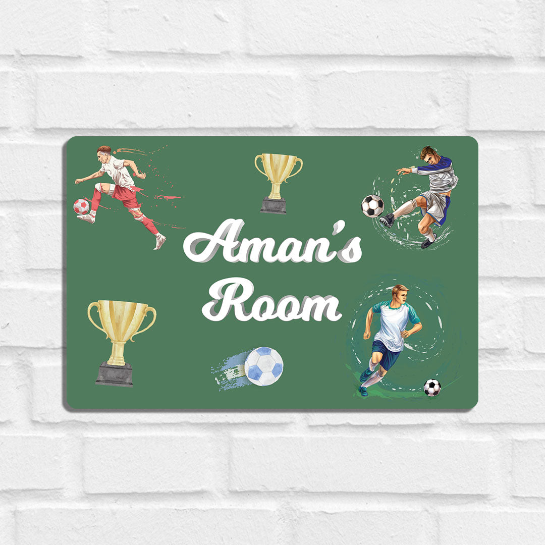 Football Fever Name Plate (Standard) (kids)