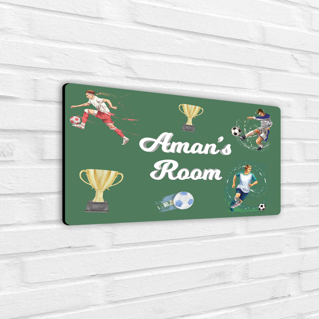 Football Fever Name Plate (Standard) (kids)