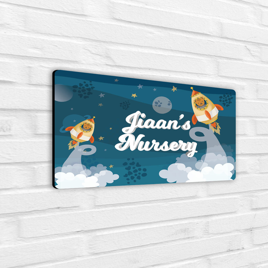 Rocket Bear Name Plate (Standard) (kids)