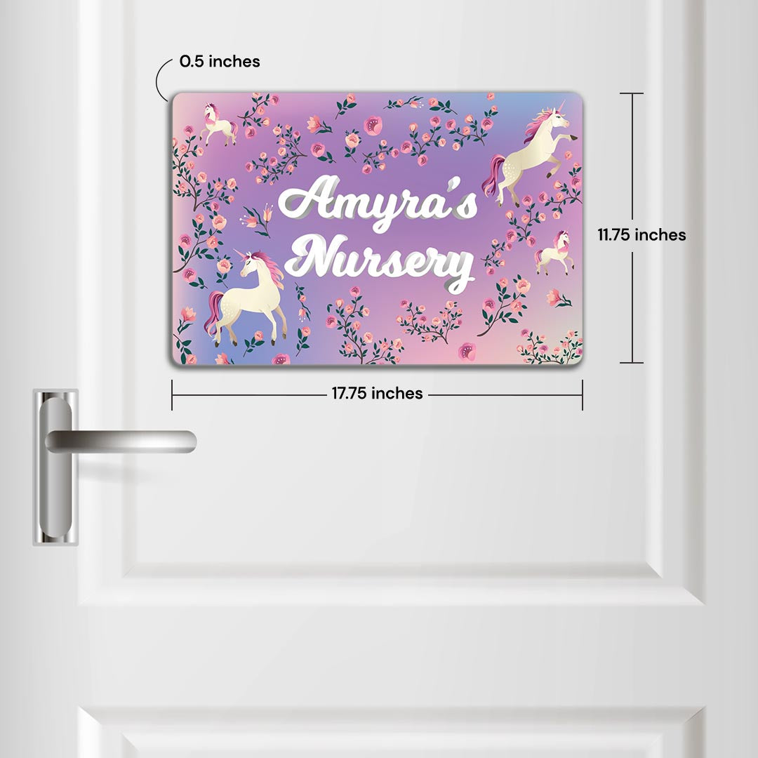 Unicorn Paradise Name Plate (Standard) (kids)