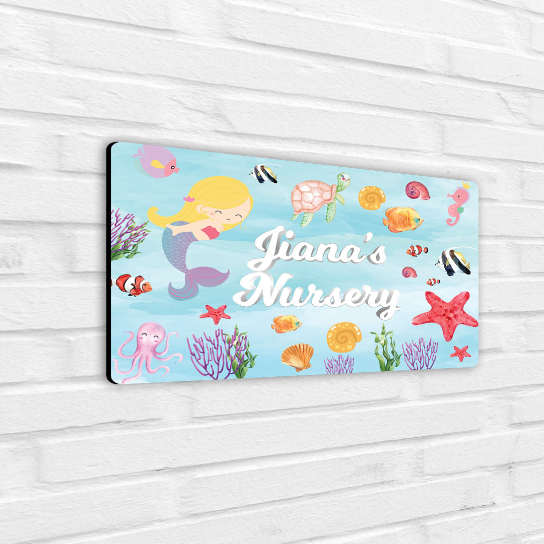 Lil Mermaid Name Plate (Standard) (kids)