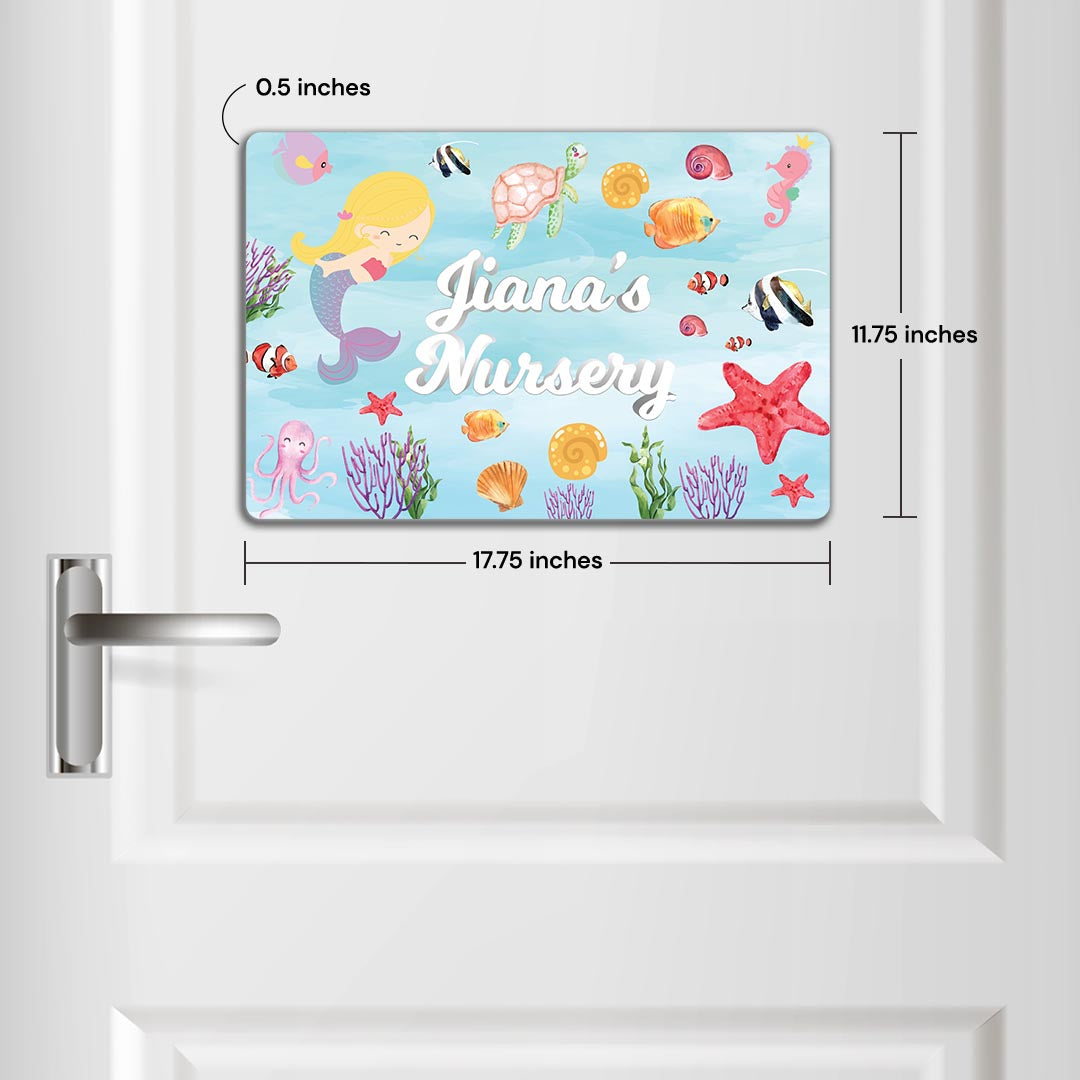 Lil Mermaid Name Plate (Standard) (kids)