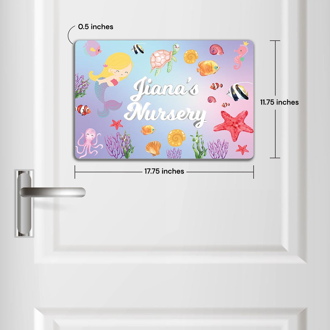 Lil Mermaid Name Plate (Standard) (kids)