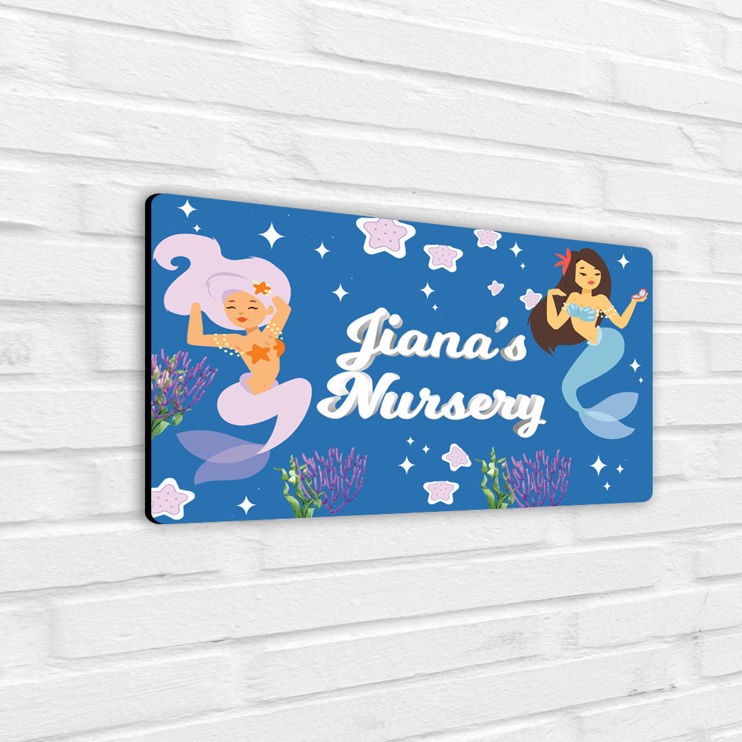 Sassy Mermaid Name Plate (Standard) (kids)