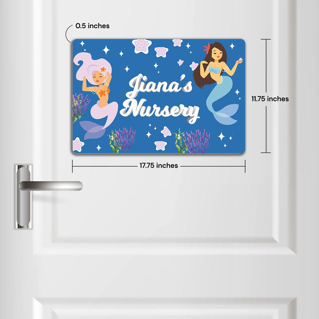 Sassy Mermaid Name Plate (Standard) (kids)