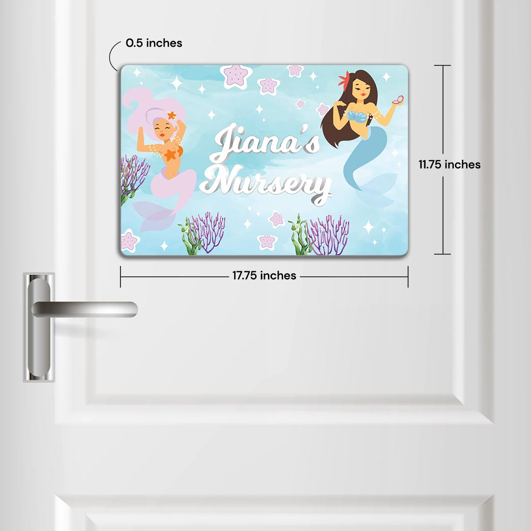 Sassy Mermaid Name Plate (Standard) (kids)