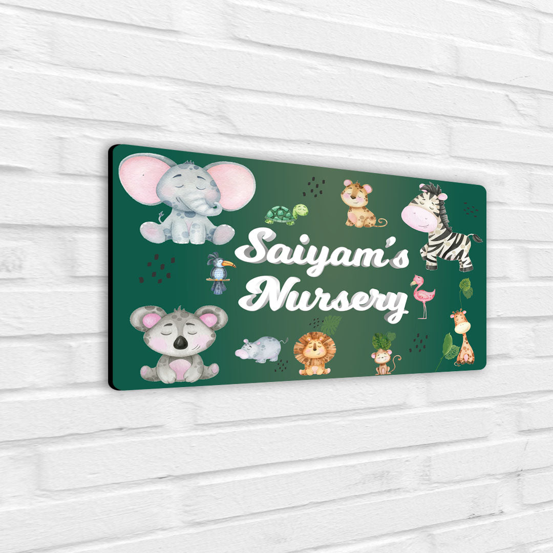 Jungle Friends Name Plate (Standard) (kids)