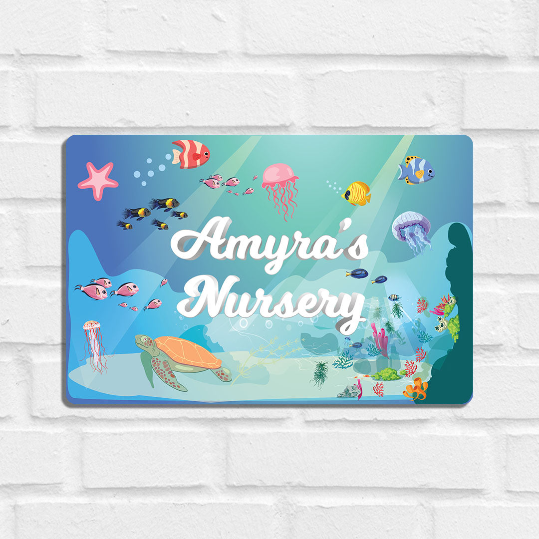 Ocean Bed Name Plate (Standard) (kids)