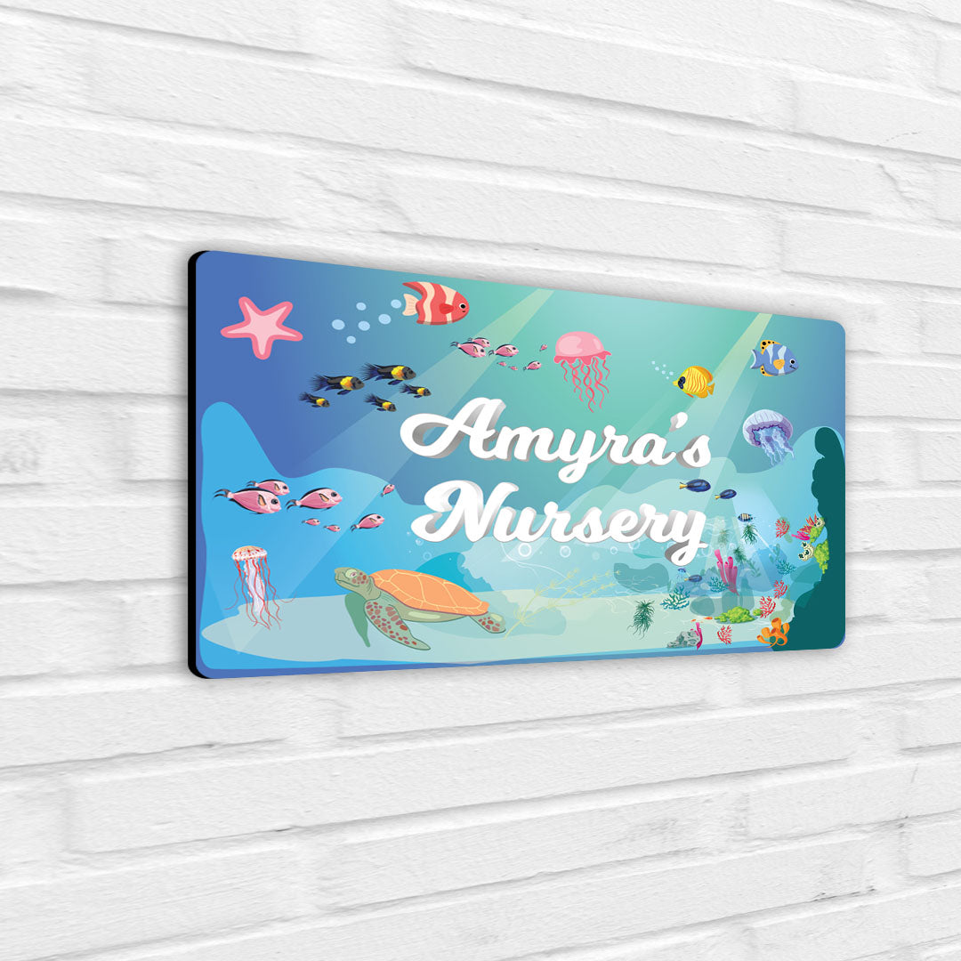 Ocean Bed Name Plate (Standard) (kids)