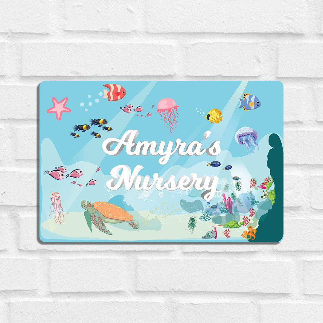 Ocean Bed Name Plate (Standard) (kids)