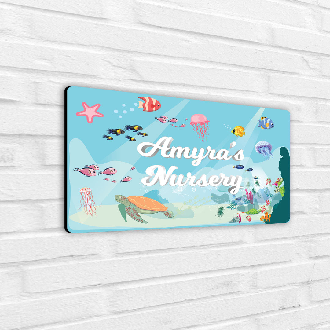 Ocean Bed Name Plate (Standard) (kids)