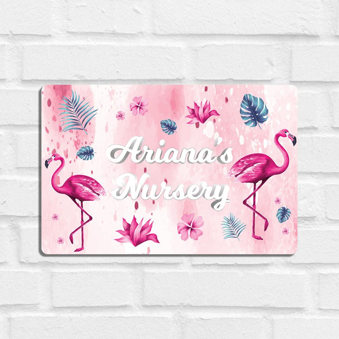 Flamingo Fiesta Name Plate (Standard) (kids)