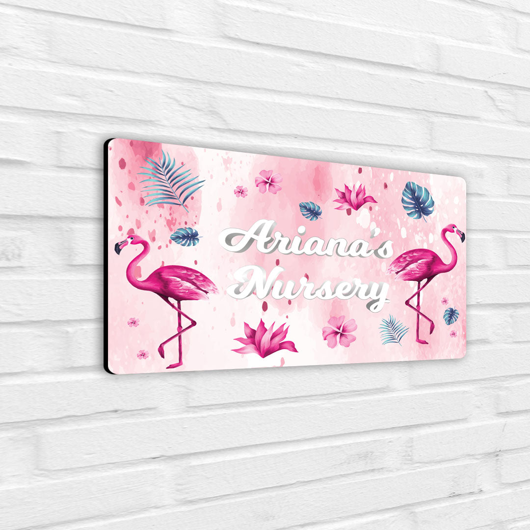 Flamingo Fiesta Name Plate (Standard) (kids)